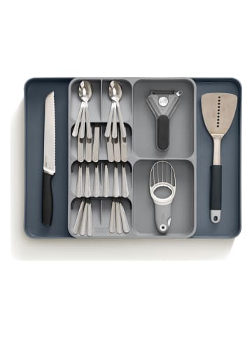 JosephJoseph Besteklades "Drawer Store" grijs - (B)39,5 x (H)5,5 x (D)21,5 cm