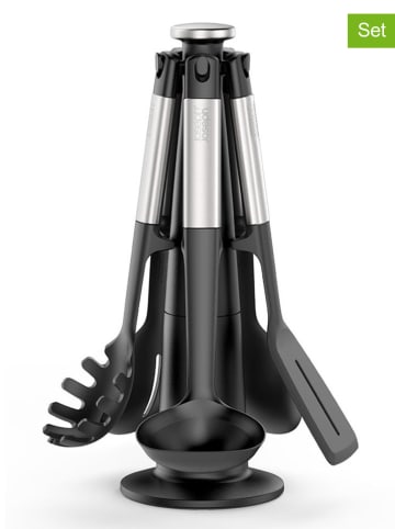 JosephJoseph 6-częściowy zestaw w kolorze srebrno-czarnym