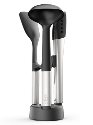 JosephJoseph 4-częściowy zestaw w kolorze srebrno-czarnym