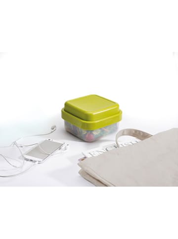 JosephJoseph 3in1-Salatbox "GoEat" in Grün - (B)15 x (H)9,5 x (T)15 cm