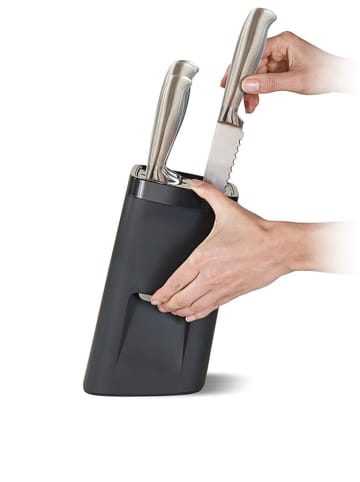 JosephJoseph Messerblock "LockBlock" in Schwarz  - (B)14 x (H)24 x (T)14 cm