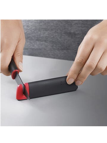 JosephJoseph 2-delige set: messen "Slice&Sharpen" rood/zwart