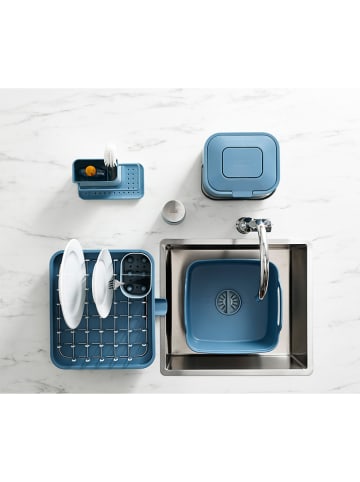 JosephJoseph Spülschüssel "Wash and Drain" in Blau - (B)31,5 x (H)20 x (T)31 cm