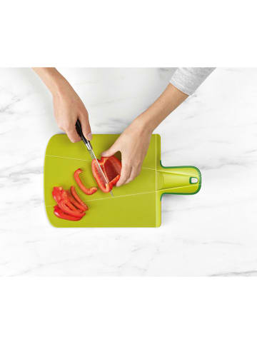 JosephJoseph Faltbares Schneidebrett "Chop2Pot" in Grün - (B)26,3 x (H)20,8 cm