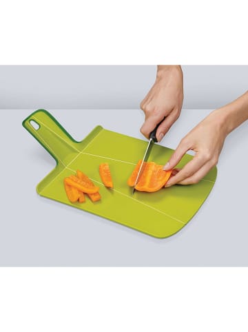 JosephJoseph Faltbares Schneidebrett "Chop2Pot" in Grün - (B)26,3 x (H)20,8 cm