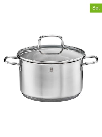 Rösle 2-częściowy zestaw "Basic Line" w kolorze srebrnym - Ø 24 cm