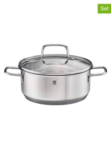 Rösle 2-delige set: kookpan "Basic Line" zilverkleurig - Ø 20 cm
