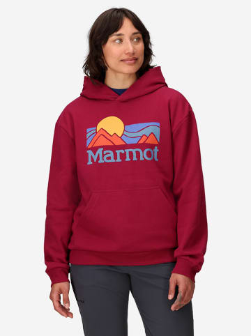 Marmot Hoodie "Coastal" in Rot