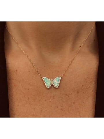 Les Petites Précieuses Pozłacany naszyjnik z elementem ozdobnym - dł. 40 cm