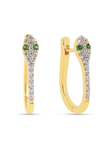 Les Petites Précieuses Vergold. Ohrringe mit Edelsteinen