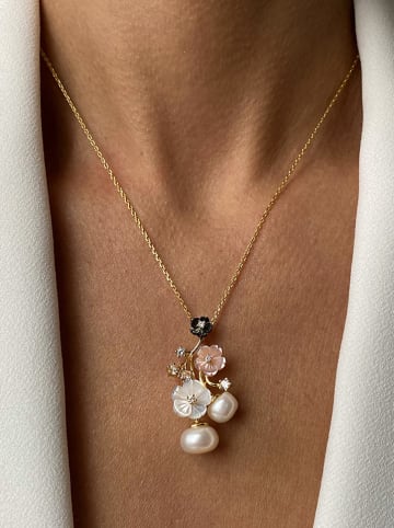 Les Petites Précieuses Vergulde ketting met hanger - (L)40 cm