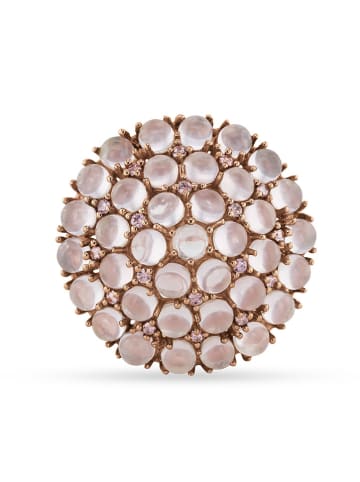 Les Petites Précieuses Pozłacany pierścionek z kamieniami szlachetnymi