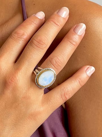 Les Petites Précieuses Vergold. Ring mit Edelstein