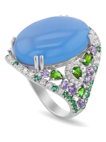 Les Petites Précieuses Silber-Ring mit Edelsteinen