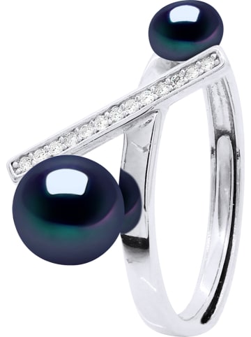 Pearline Silber-Ring mit Perlen und Edelsteinen