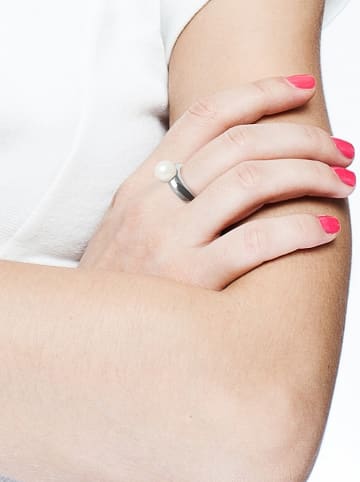 Pearline Silber-Ring mit Perle