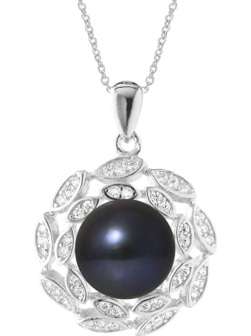 Pearline Silber-Halskette mit Anhänger - (L)42 cm