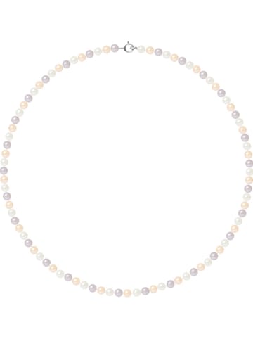 Pearline Parelketting wit/paars/rosé - (L)42 cm