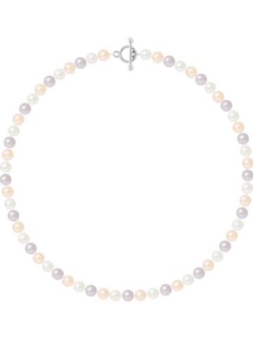 Pearline Perlen-Halskette in Lila/ Rosa/ Weiß - (L)42 cm