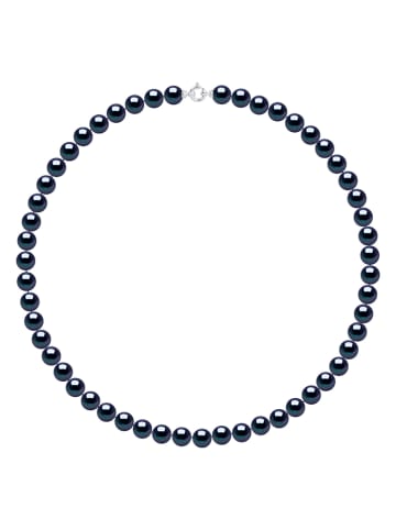 Pearline Parelketting donkerblauw - (L)50 cm