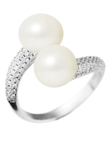Pearline Zilveren ring met parels
