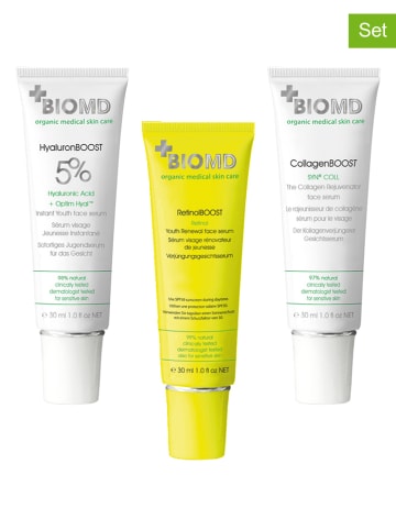 BIOMED 3-częściowy zestaw "Collagen/ Hyaluron/ Retinol Boost" - 3 x 30 ml