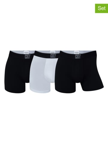 CR7 3er-Set: Boxershorts in Weiß/ Schwarz