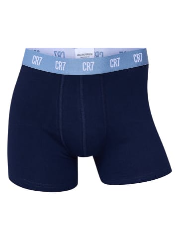 CR7 4er-Set: Boxershorts in Dunkelblau/ Braun/ Weiß