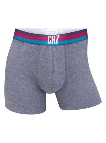 CR7 6er-Set: Boxershorts in Dunkelblau/ Schwarz/ Grau
