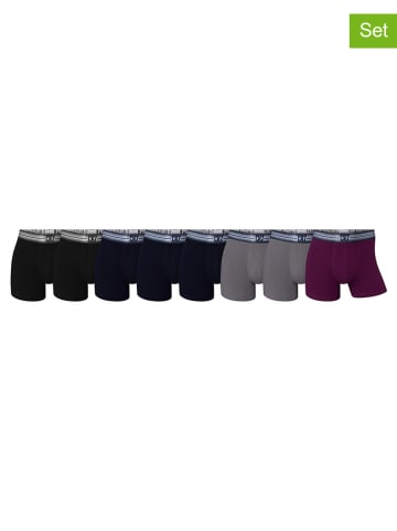 CR7 8er-Set: Boxershorts in Grau/ Schwarz/ Lila