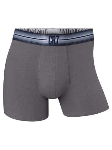 CR7 Bokserki (8 par) w kolorze szaro-czarno-fioletowym