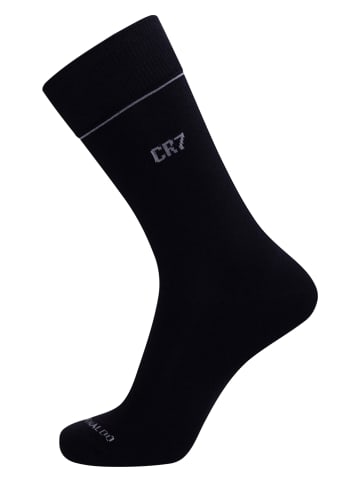 CR7 3er-Set: Socken in Schwarz/ Grau