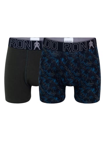 CR7 Bokserki (2 pary) w kolorze czarno-niebieskim