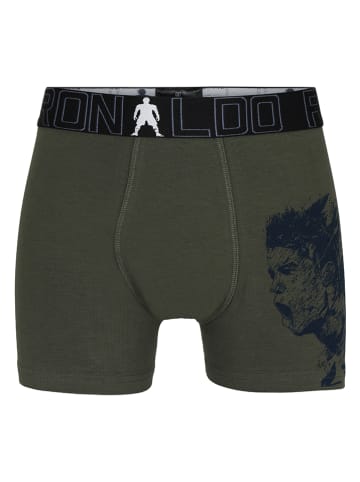 CR7 Bokserki (2 pary) w kolorze oliwkowo-czarnym