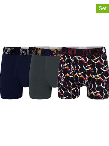 CR7 3er-Set: Boxershorts in Dunkelblau/ Khaki