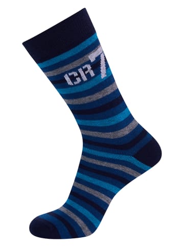 CR7 3er-Set: Socken in Dunkelblau/ Grau
