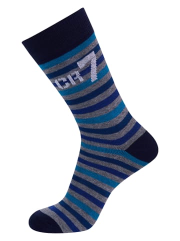 CR7 Skarpety (3 pary) w kolorze granatowo-szarym