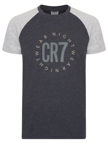 CR7 Pyjama in Anthrazit/ Grau