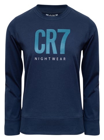 CR7 Piżama w kolorze szaro-granatowym