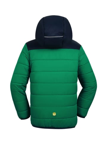 Peek U Ganzjahres-Steppjacke "Baz" in Grün/ Dunkelblau/ Weiß