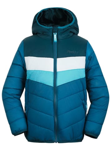 Peek U Ganzjahres-Steppjacke "Baz" in Blau/ Türkis/ Weiß