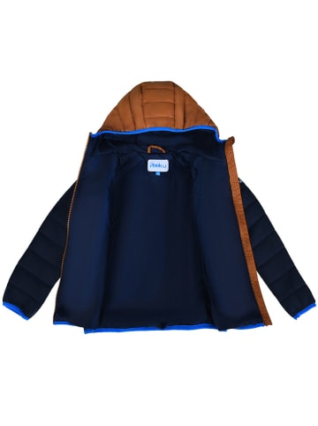Peek U All-season doorgestikte jas "Caspian" lichtbruin/donkerblauw