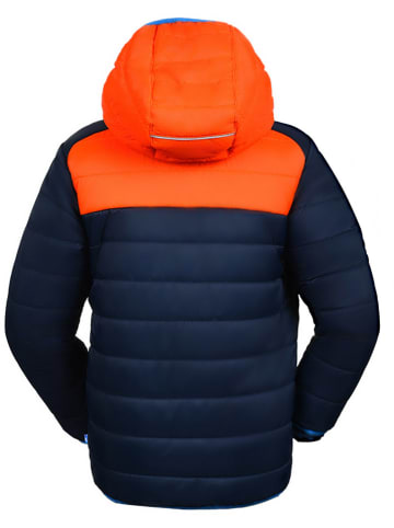 Peek U Ganzjahres-Steppjacke "Caspian"  in Orange/ Dunkelblau