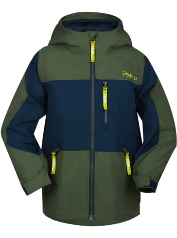 Peek U Regenjacke "Axel" in Dunkelblau/ Khaki