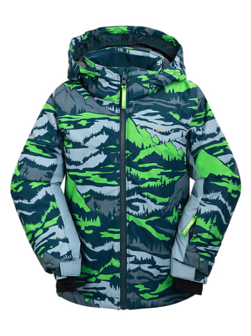 Peek U Ski-/snowboardjas "Ash" groen/lichtblauw