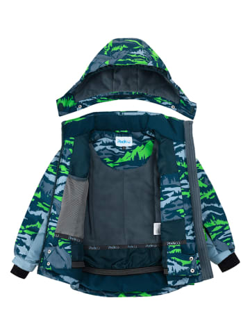 Peek U Ski-/snowboardjas "Ash" groen/lichtblauw