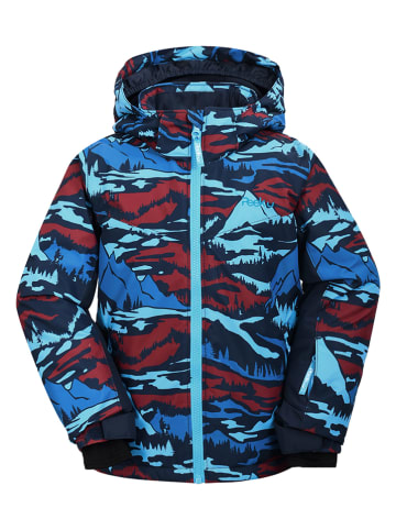 Peek U Ski-/ Snowboardjacke "Ash" in Rot/ Hellblau
