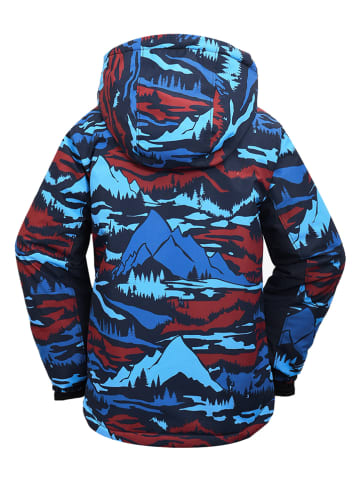 Peek U Ski-/ Snowboardjacke "Ash" in Rot/ Hellblau