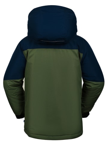 Peek U Ski-/Snowboardjacke "Decker" in Khaki/ Dunkelblau