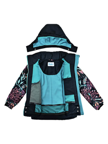 Peek U Ski-/ Snowboardjacke "Seren" in Hellblau/ Orange/ Dunkelblau